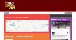 Desktop Screenshot of clogdancing.com