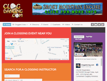 Tablet Screenshot of clogdancing.com